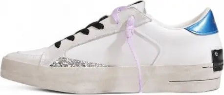 ladies- Crime London White Leather Sneaker